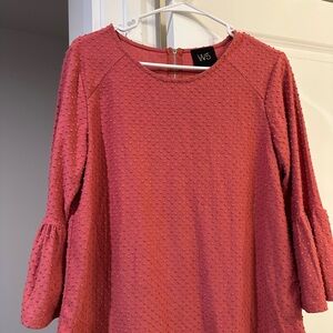 W5 Coral Textured Top